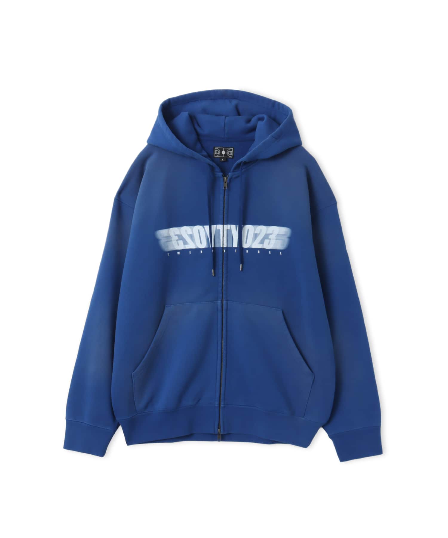 TOKYO 23 Motion Logo Zip Up Hoodie BLUEのメイン画像