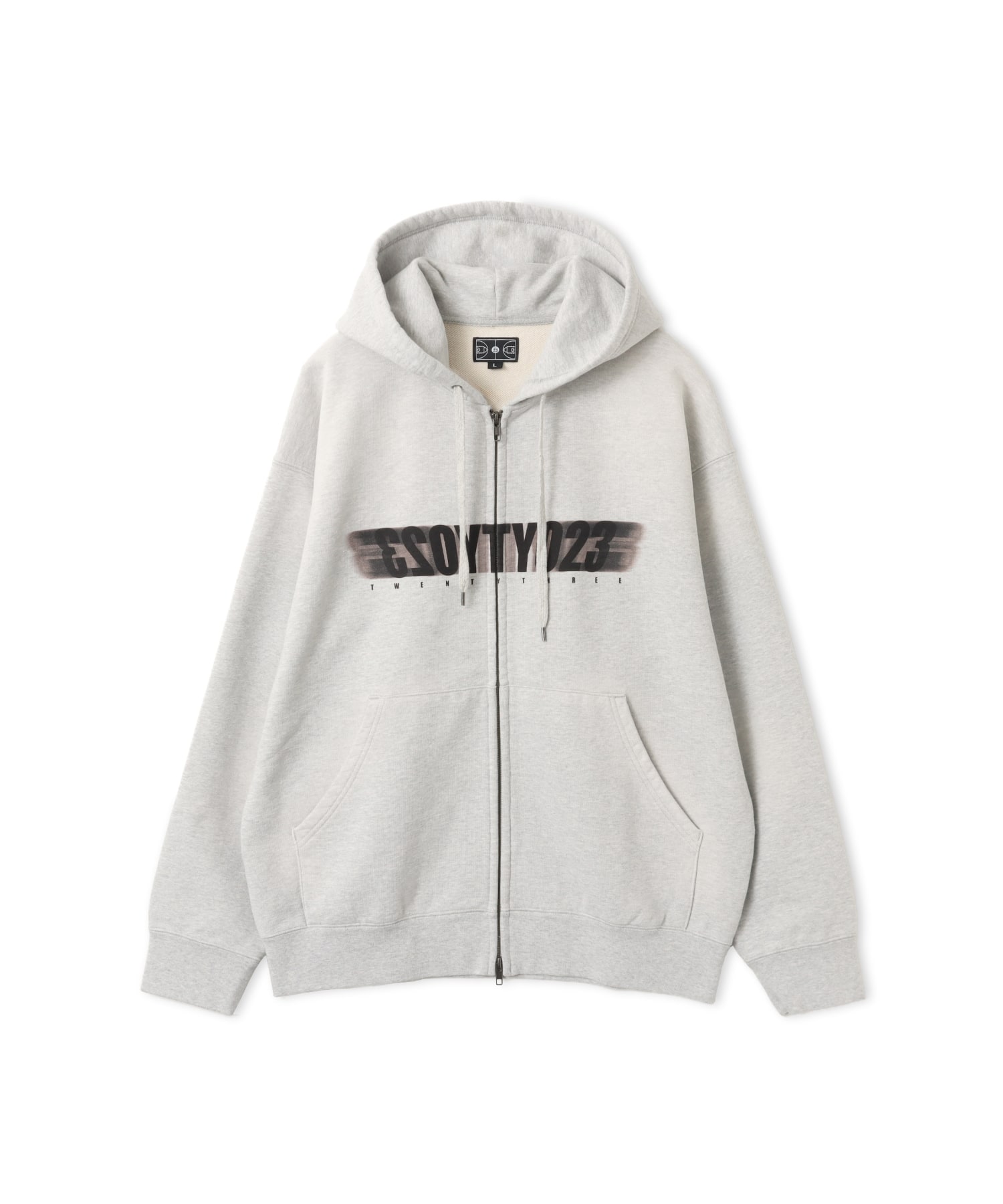 TOKYO 23 Motion Logo Zip Up Hoodie GRAYのメイン画像