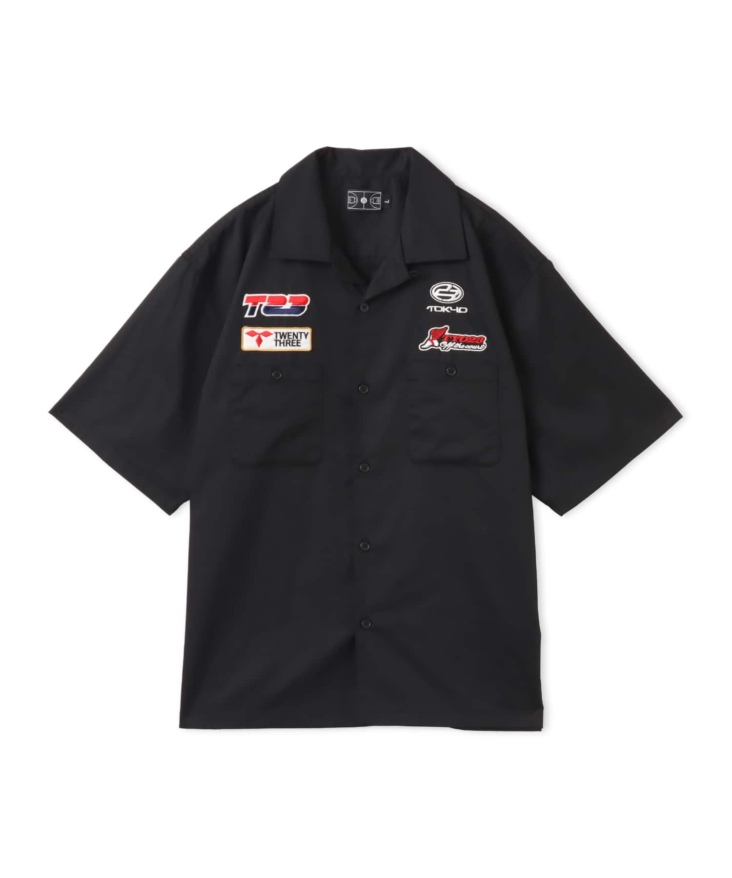 TOKYO 23 Racing Open Collar Shirt BLACKのメイン画像