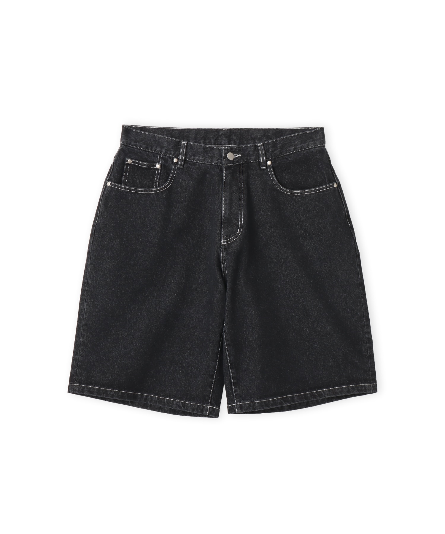 TOKYO 23 Baggy Denim Short Pants BLACKのメイン画像