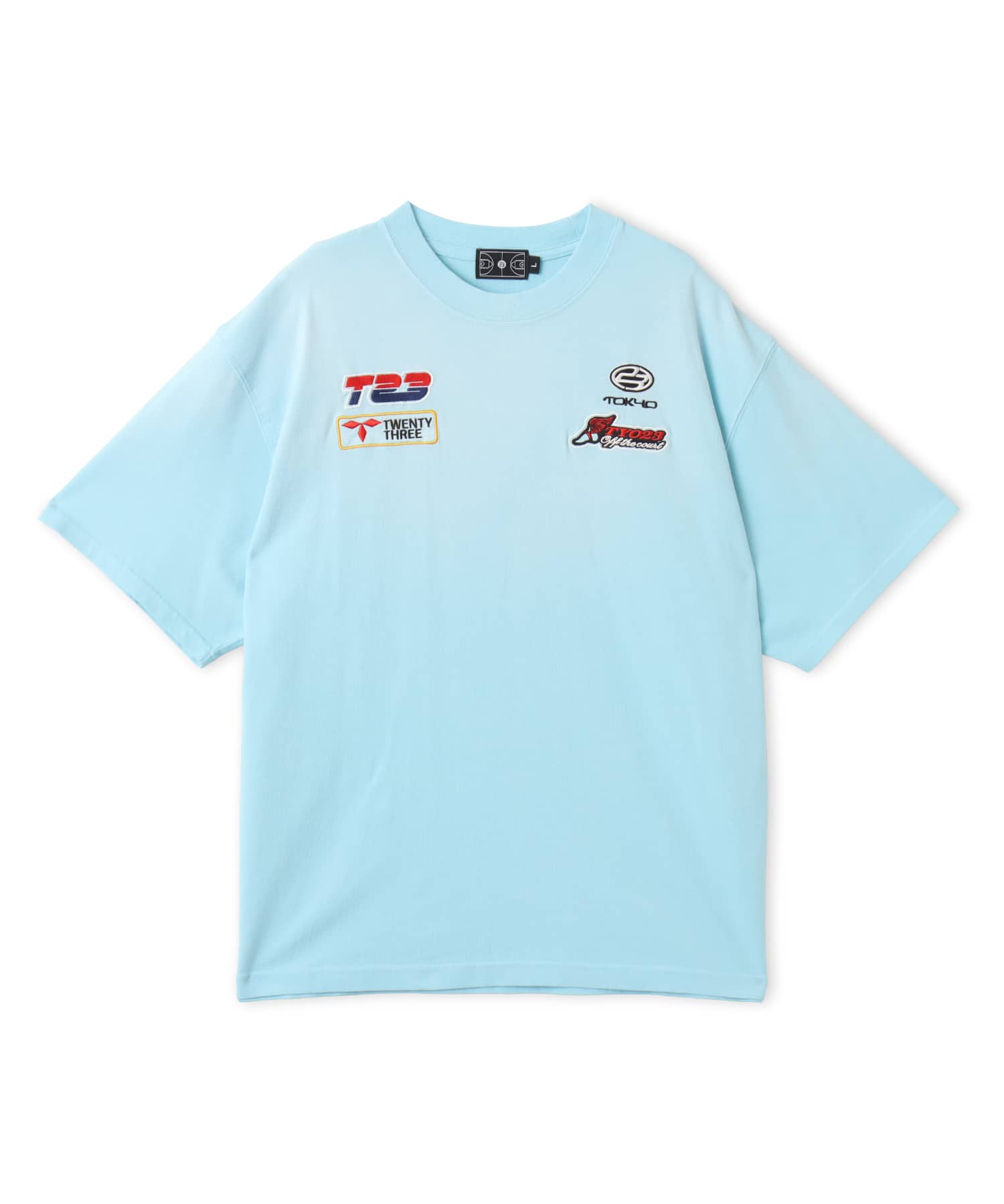 TOKYO 23 Vintage Racing Print T-shirt SAXのメイン画像