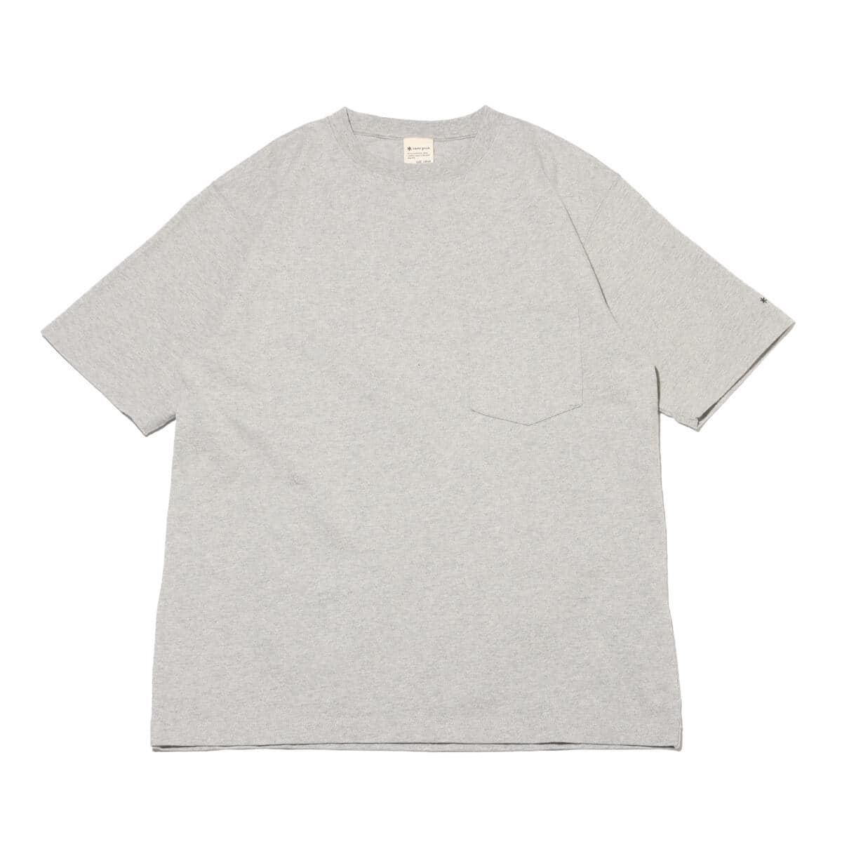 snow peak Recycled Cotton Heavy T-Shirt M.Grey 24SP-I