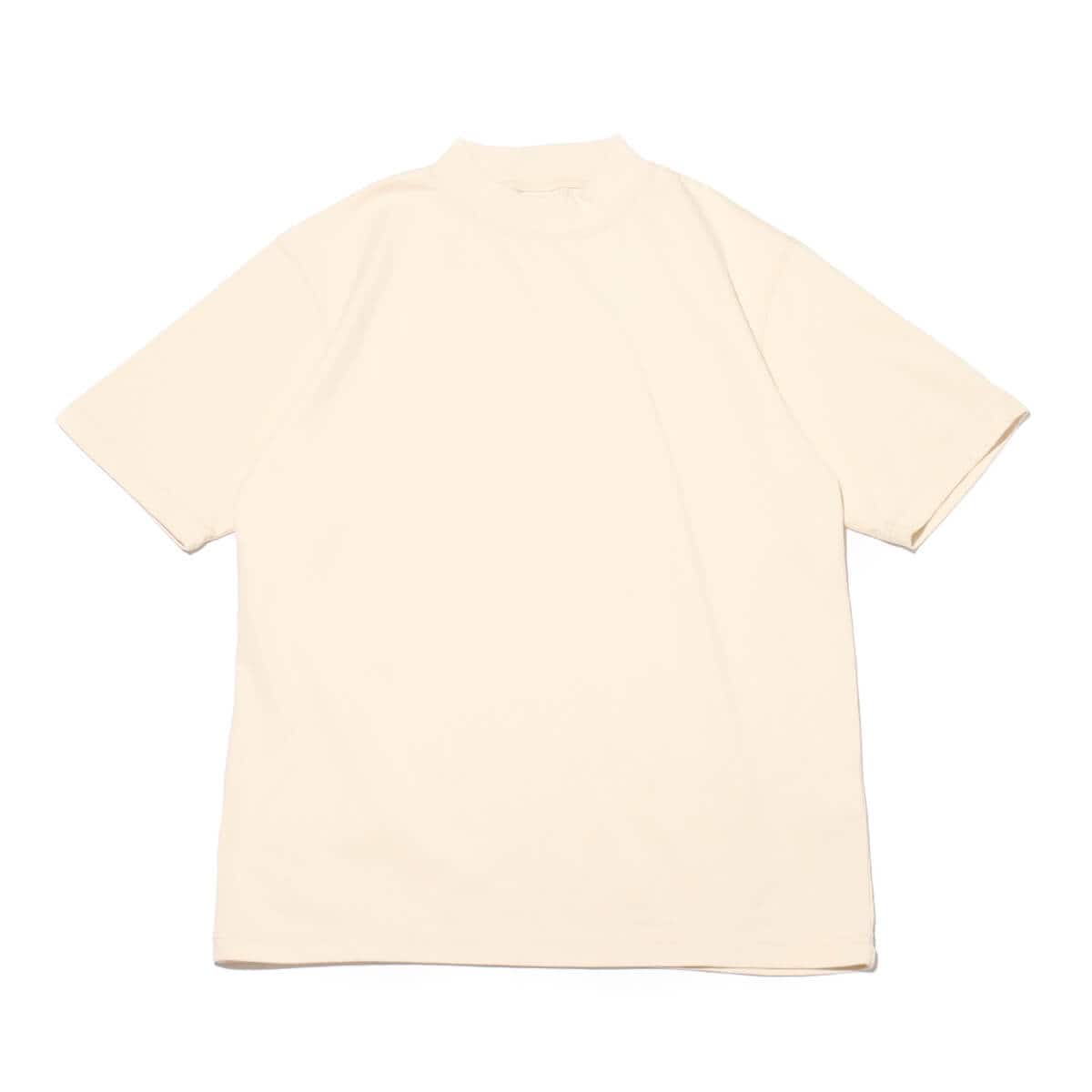 snow peak RecycledCotton HeavyMockneckT-Shirt Ecru 24SP-Iのメイン画像