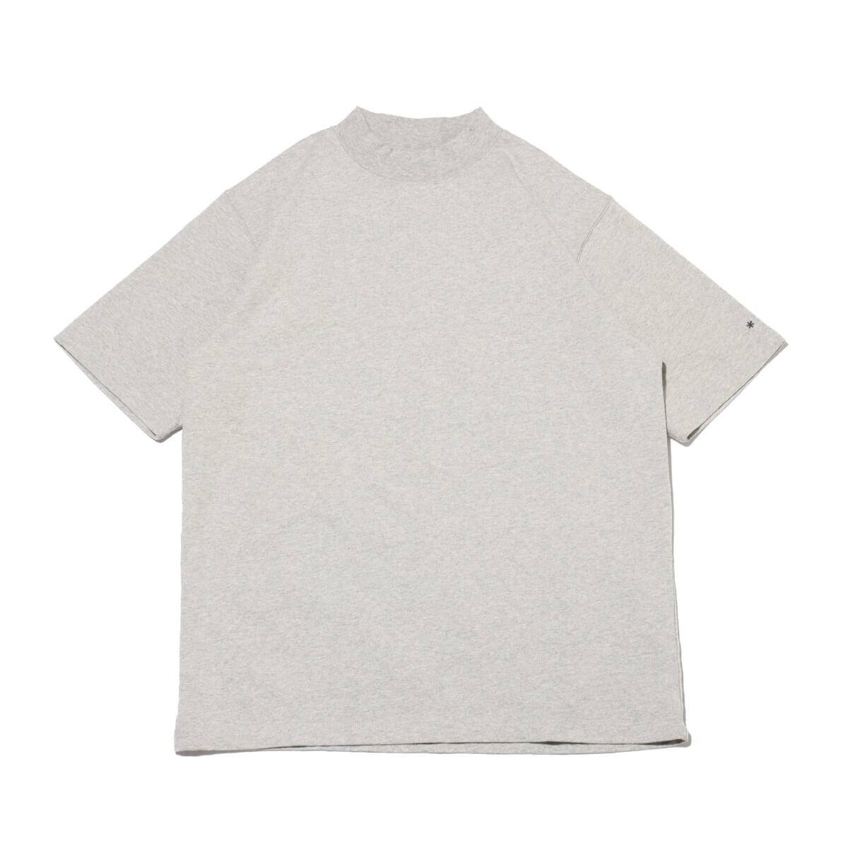 snow peak RecycledCotton HeavyMockneckT-Shirt M.Greyのメイン画像