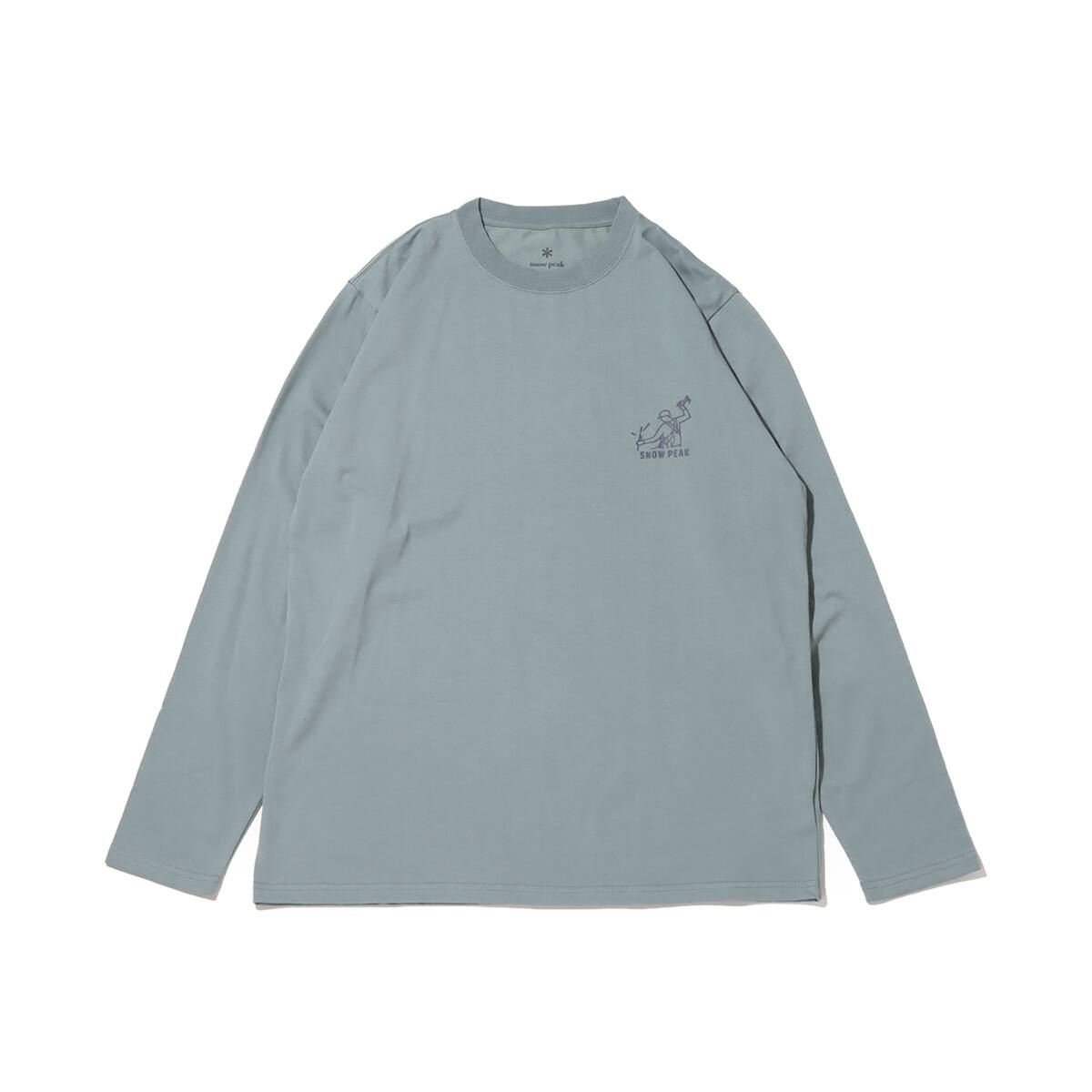 snow peak Foam Printed L/S T shirt Snow Peak Sax 23FA-Iのメイン画像