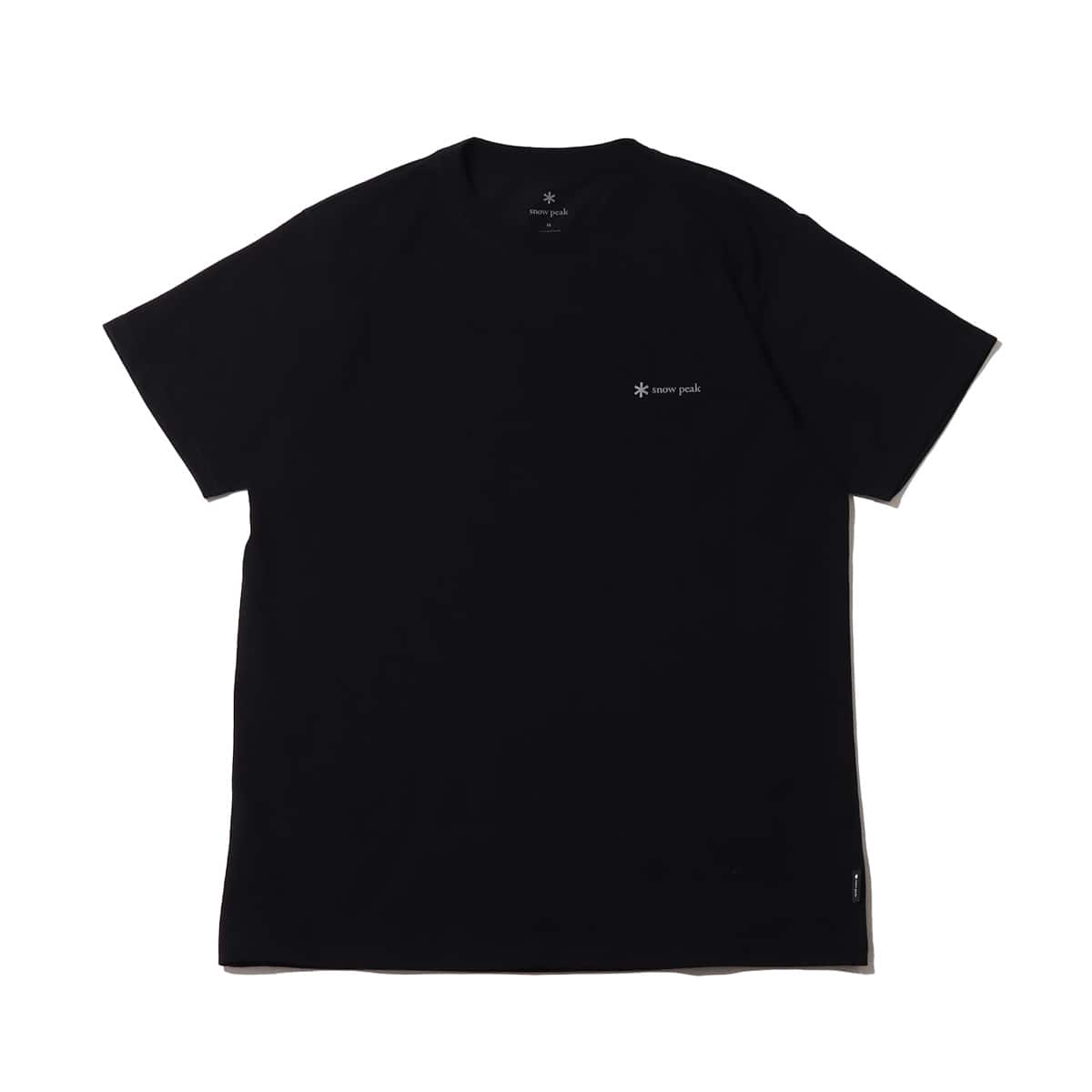 snow peak SP Logo T shirt Black 23SP-Iのメイン画像
