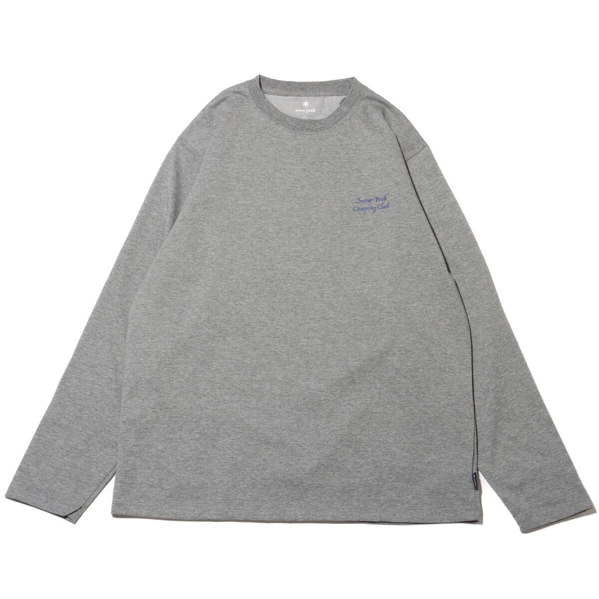 snow peak SP Camping Club Long Sleeve T-Shirt M.grey