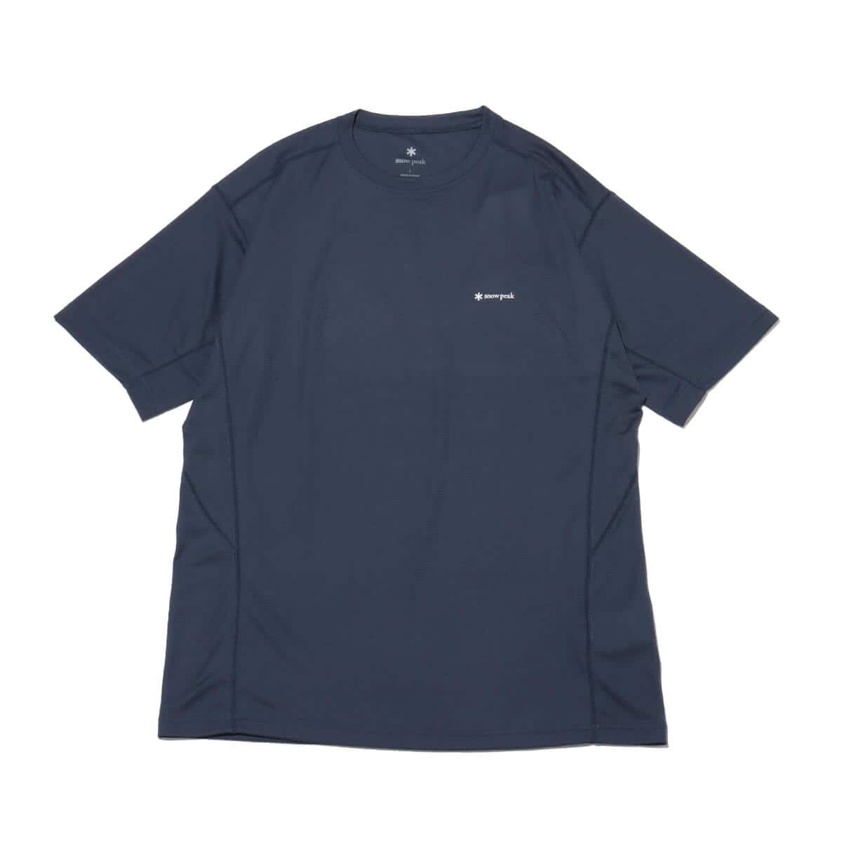 snow peak Pe Power Dry Short Sleeve T-Shirt Navy 24SP-Iのメイン画像