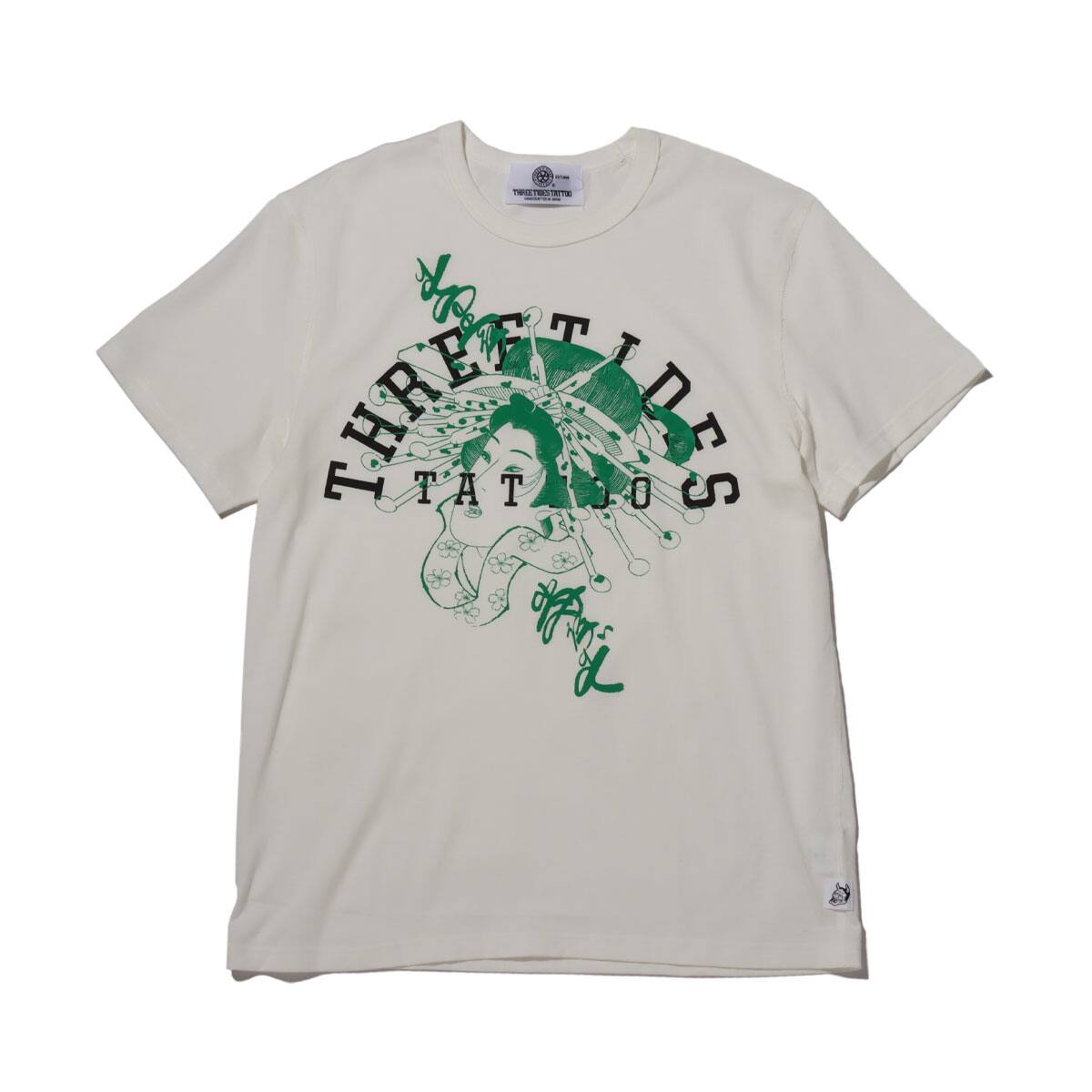 THREE TIDES TATTOO TTT LOGO OIRAN T WHITE 20HO-Iのメイン画像