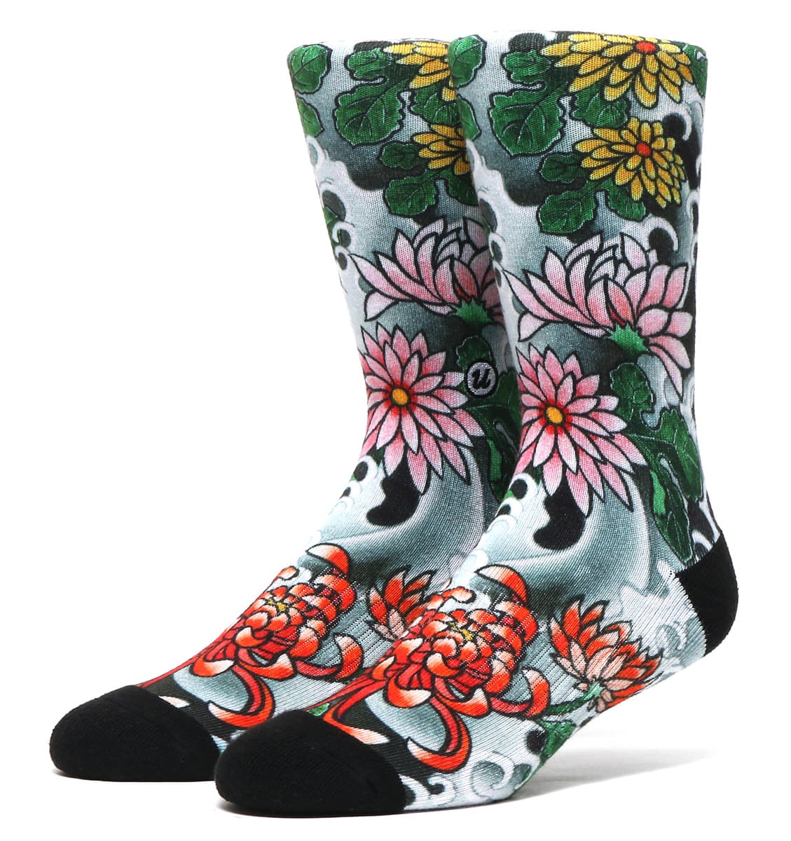 UBIQ“IREZUMI” SOCKS (Kiku) Designed by Horitatsu BLACKのメイン画像