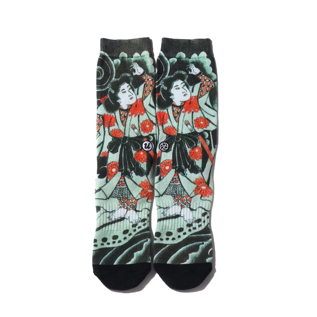 UBIQ “IREZUMI” SOCKS (Tsunatehime) Designed by Horihiro BLACK_photo_large