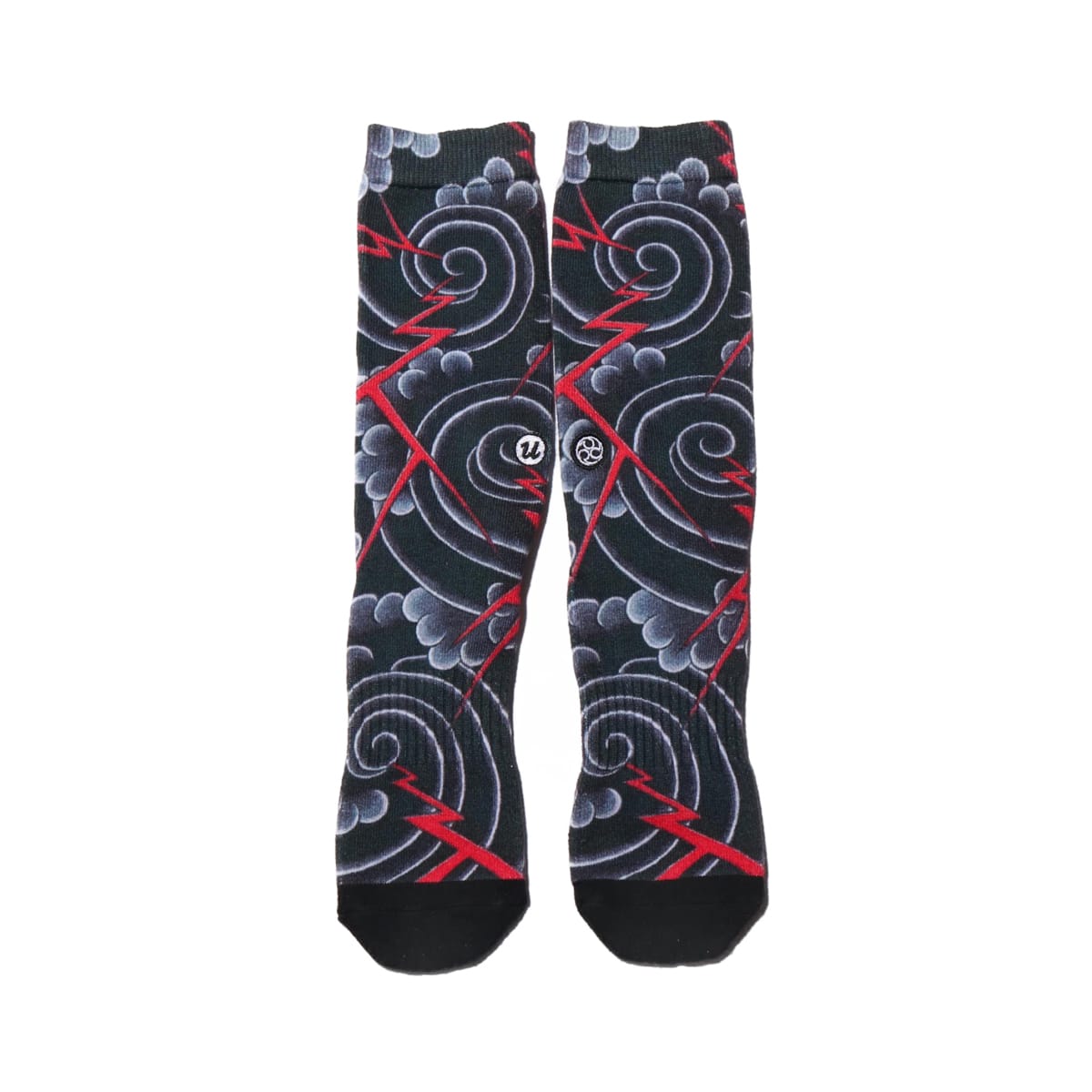UBIQ “IREZUMI” SOCKS RAIUN Designed by Ichibay BLACK 20SP-Iのメイン画像