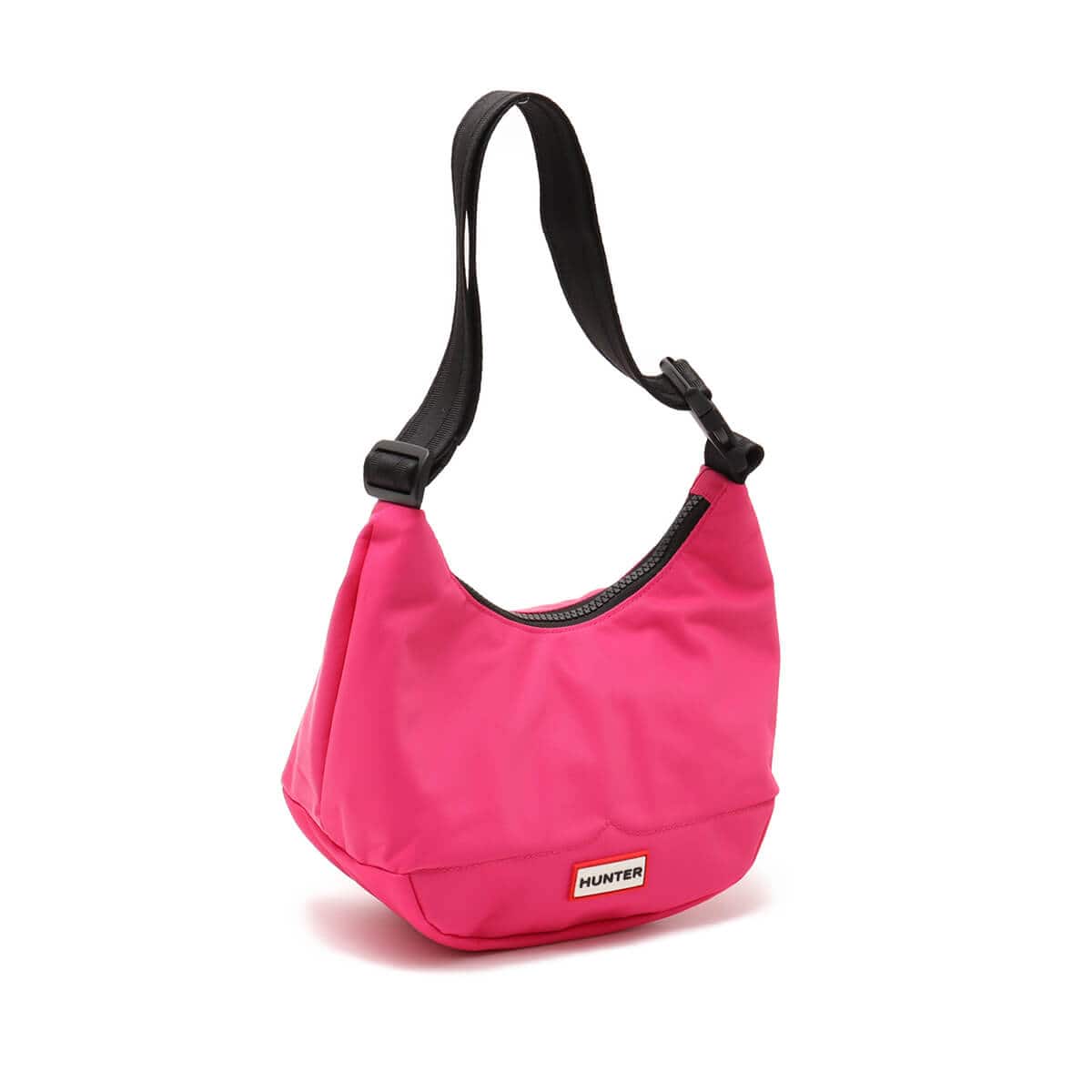 HUNTER NYLON MINI HOBO Magenta Flax のメイン画像