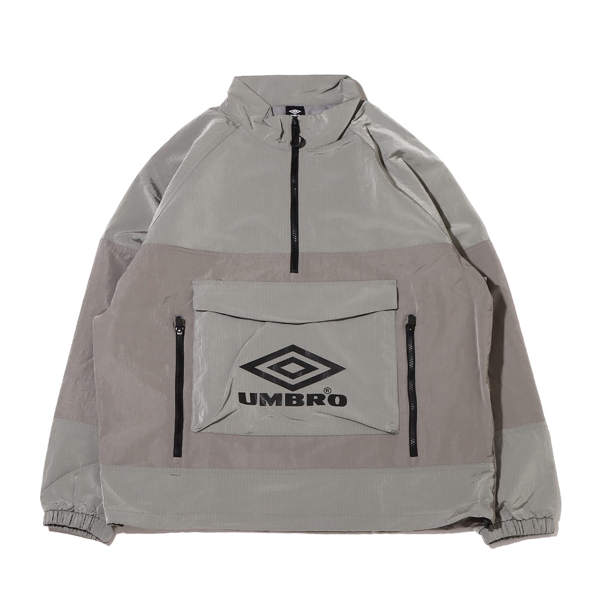 UMBRO STANDNECK ANORAK WHITE/GRAY 22HO-I