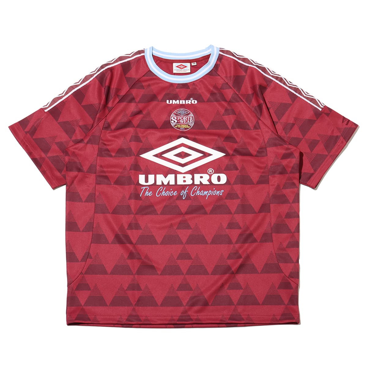 UMBRO SIDE TAPE CREW-NECK SHORT SLEEVE SHIRT RED のメイン画像