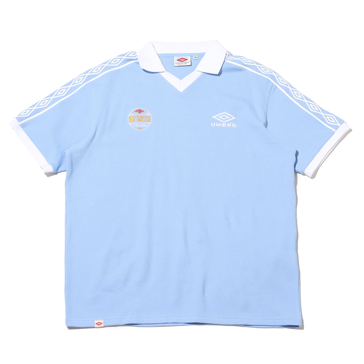 UMBRO WAFFLE FABRIC SHORT SLEEVE SHIRT BLUE のメイン画像