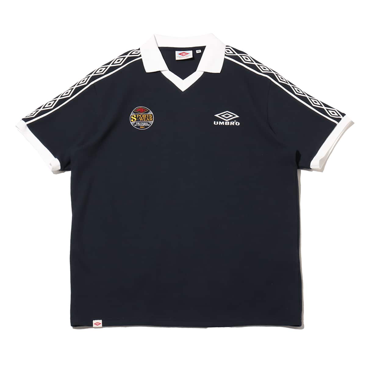 UMBRO WAFFLE FABRIC SHORT SLEEVE SHIRT NAVY のメイン画像