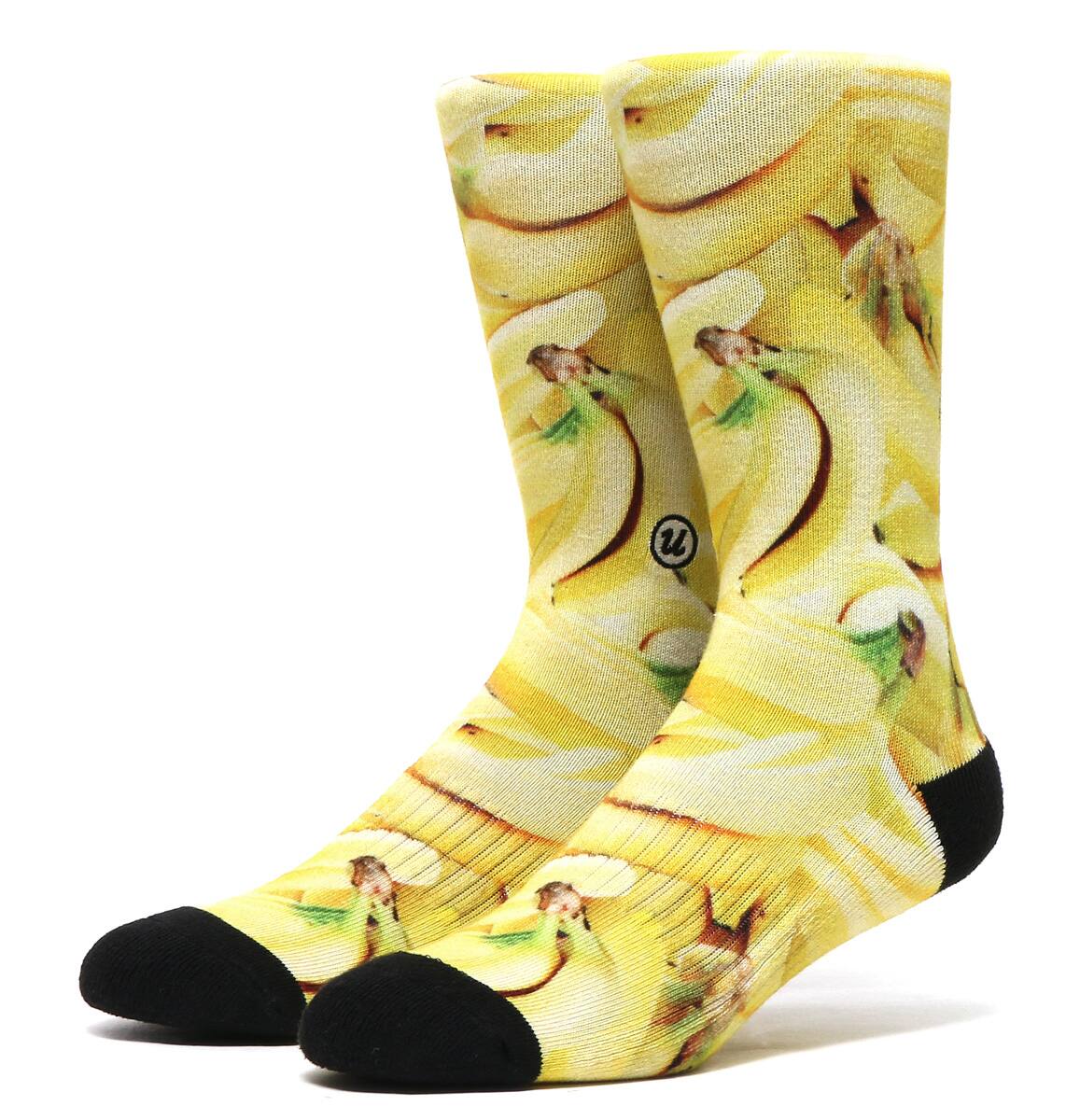 UBIQ SOCKS -Banana-  BLACKのメイン画像