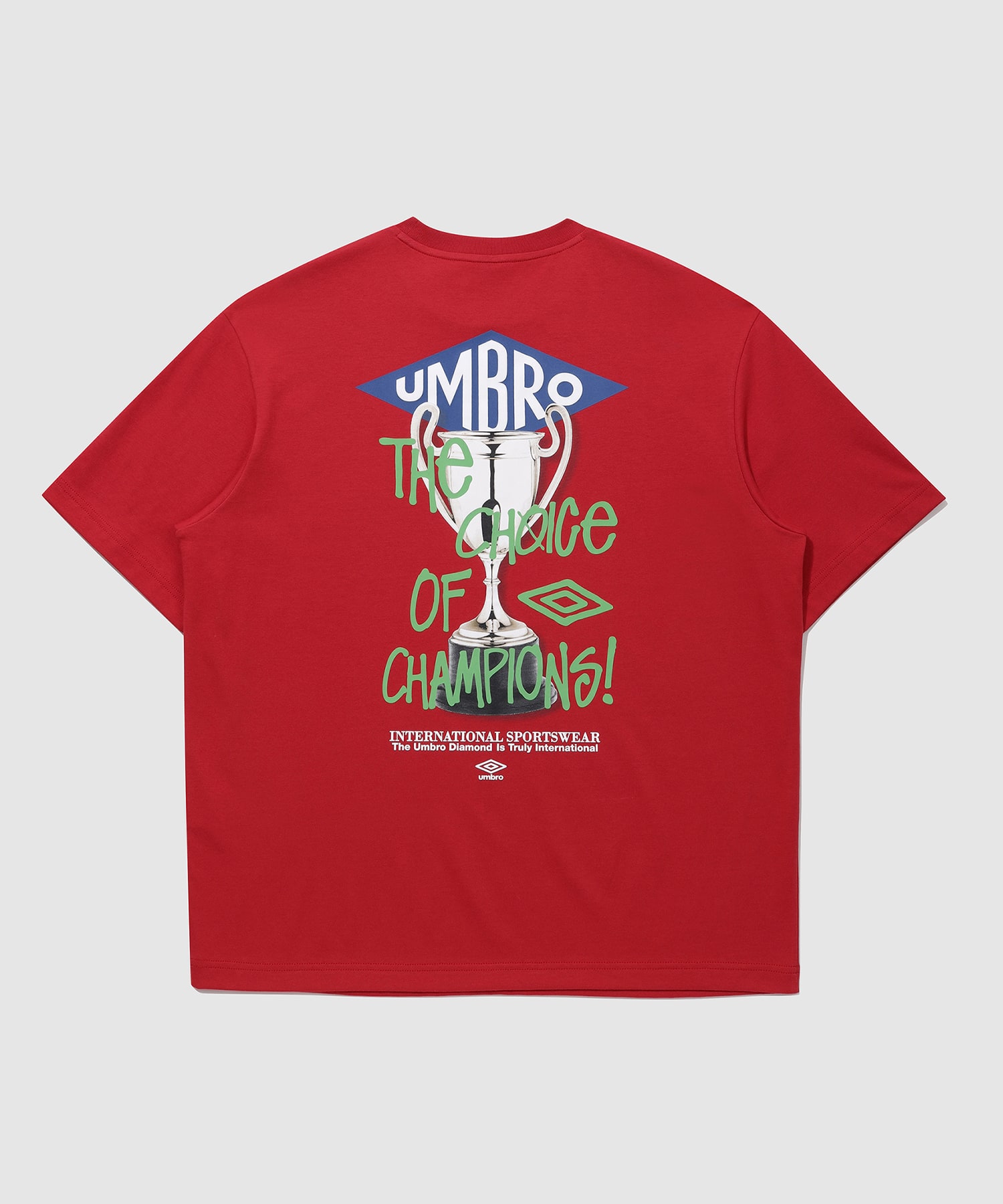 UMBRO 【KOREA COLLECTION】TROPHY SHORTS SLEEVE T-SHIRTS レッドのメイン画像