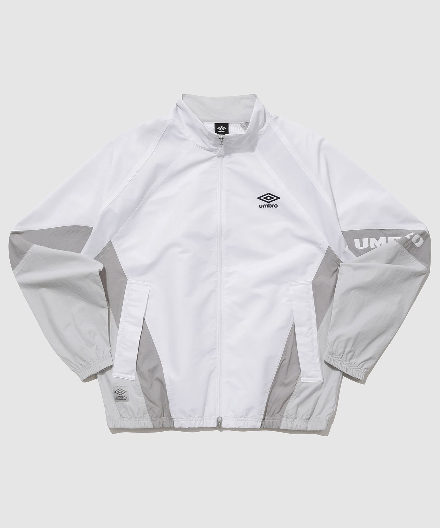 UMBRO 【KOREA COLLECTION】COLOR BLOCK STAND-NECK JACKET ホワイトのメイン画像