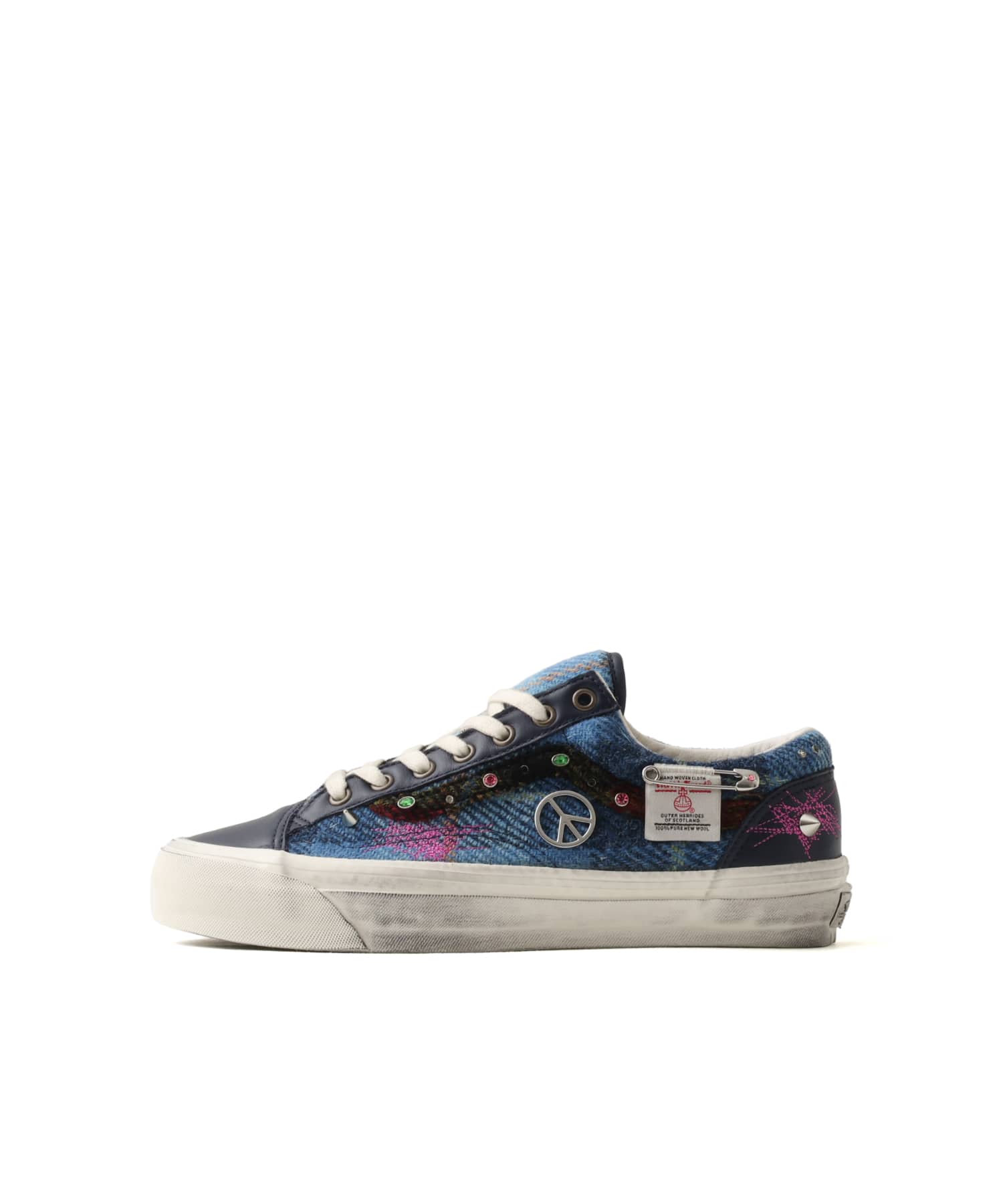 VANS LX Old Skool 36 Harris Tweed  RED/MULTIのメイン画像