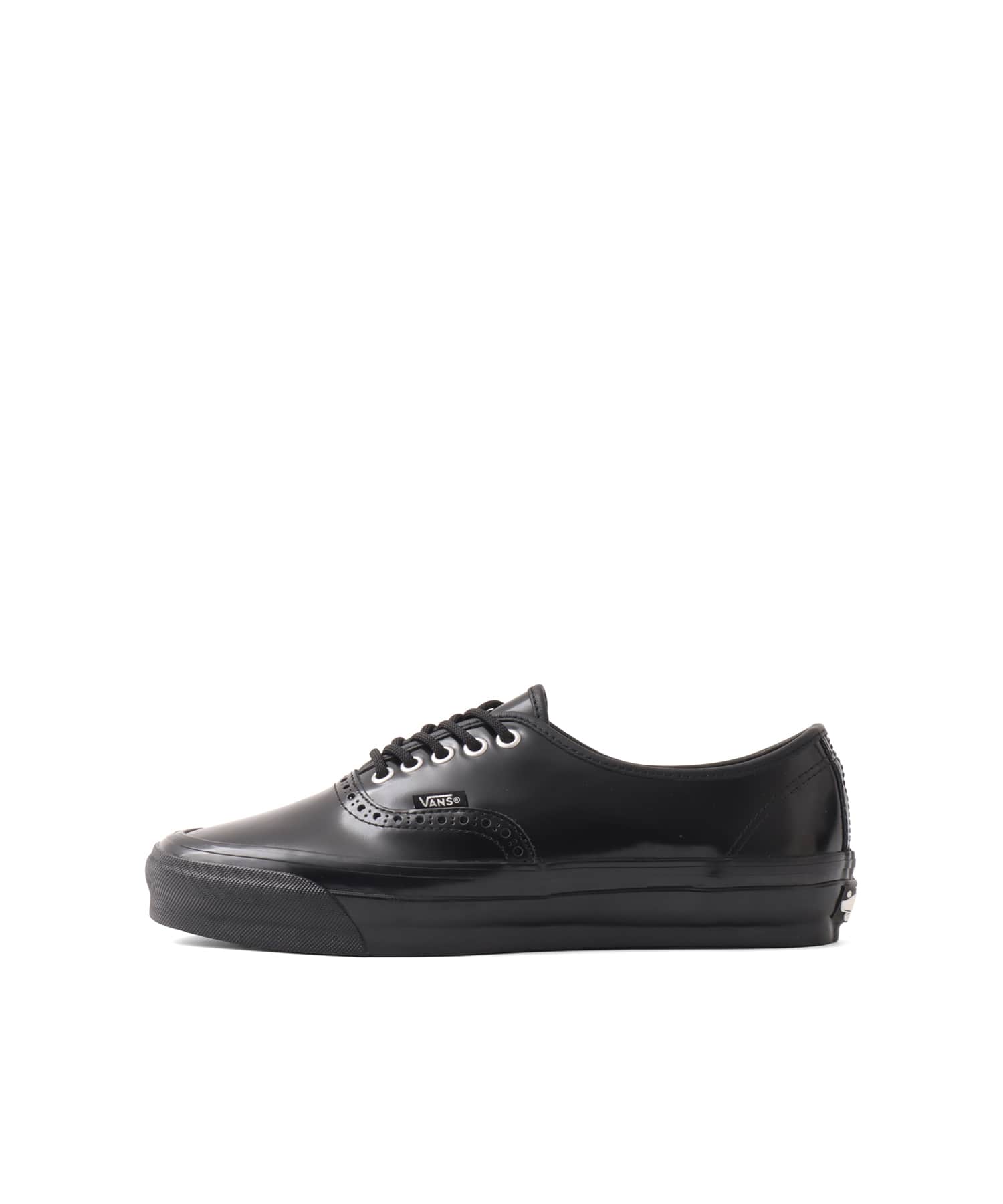 VANS OTW Authentic 44 Siped Vibram Gloss Leather Brogue BLACK/BLACKのメイン画像