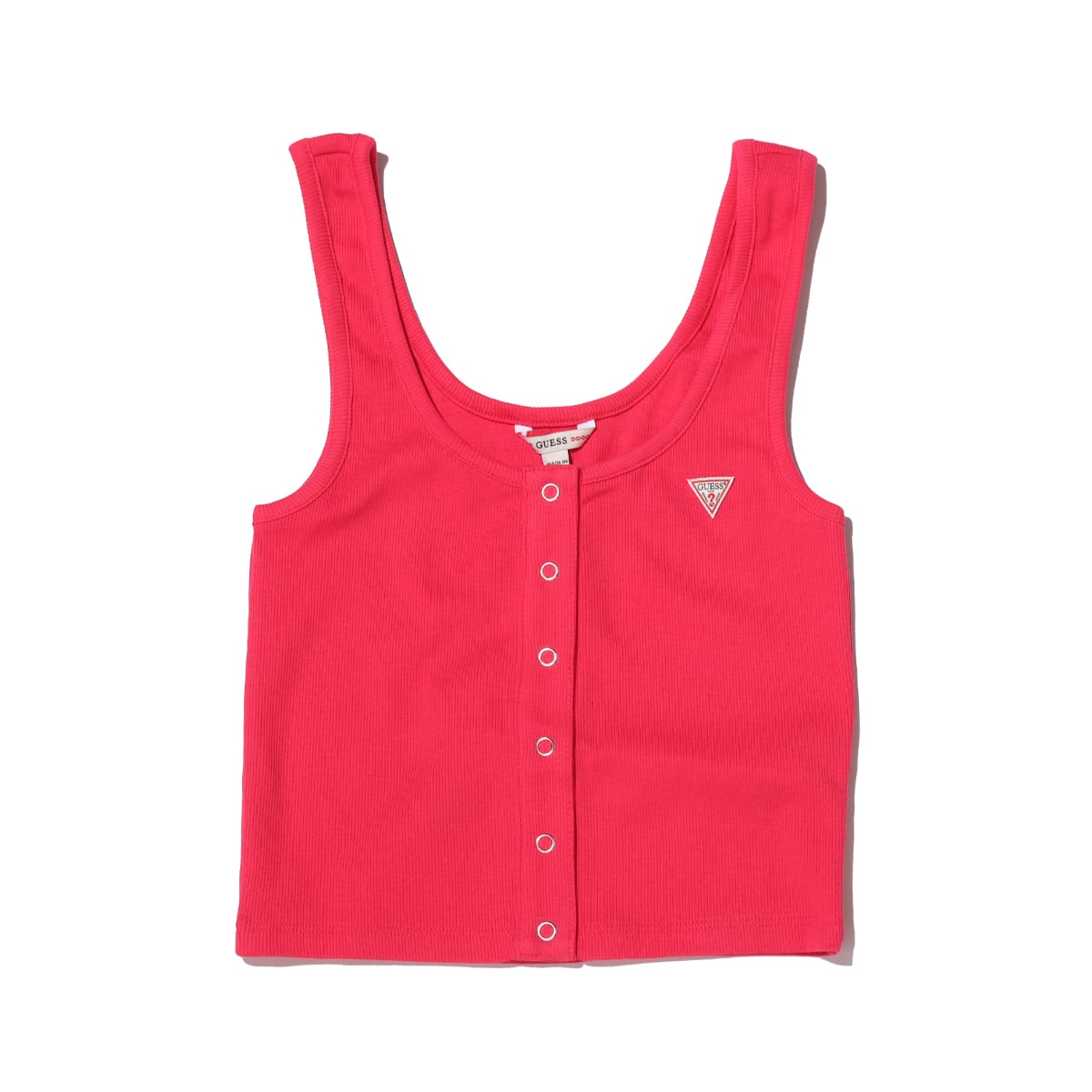 GUESS SL GUESS LOGO CROP TANK PINK 21SS-Iのメイン画像