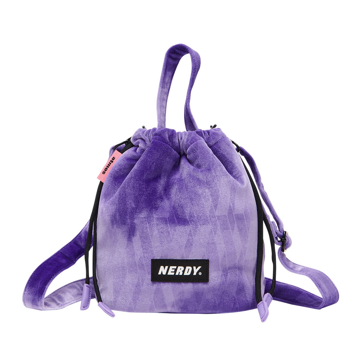 NERDY x atmos pink DNA Watercolor Velvet Bucket Bag PURPLE 21HO-I_photo_large