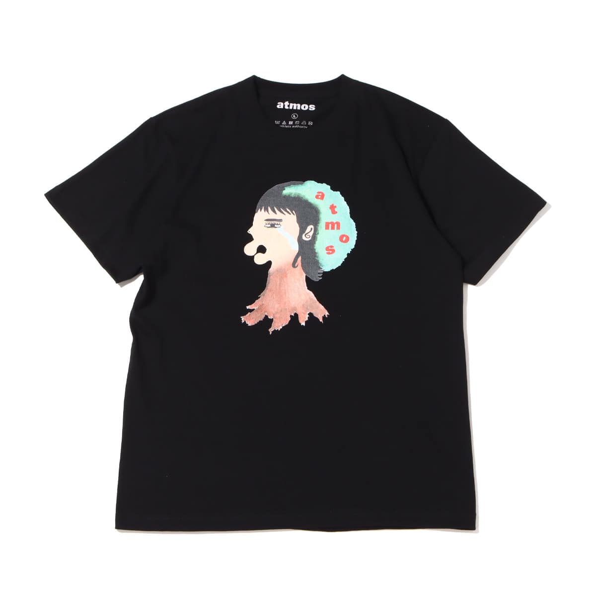 atmos x ワタナベアートプロジェクト 四千頭身 都築 TEE Ver.2 BLACK