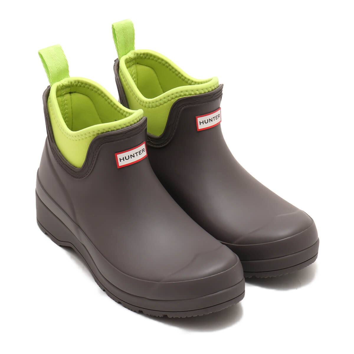 HUNTER WOMENS PLAY CHELSEA NEOPRENE BOOT Sheep/Acid Green のメイン画像