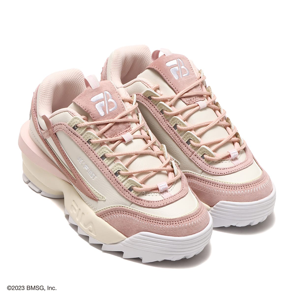 FILA Disruptor II EXP × BE:FIRST SNOW WHITE/MAUVE MORN 23SS-I