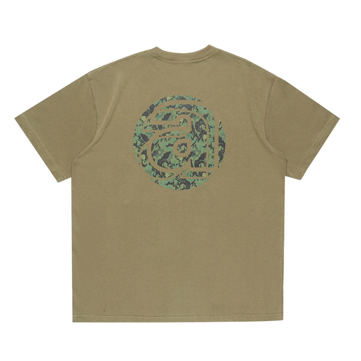AGAINST LAB X ATMOS DRAGON LOGO TEE OLIVEのメイン画像