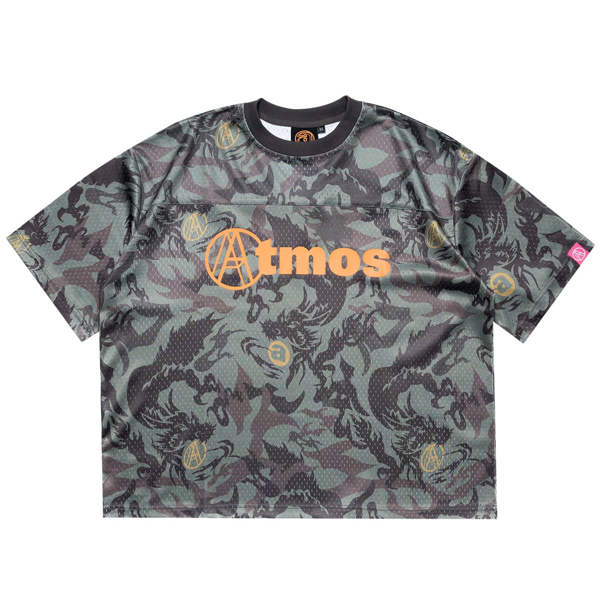 AGAINST LAB X ATMOS CAMO MESH TEE GREENのメイン画像