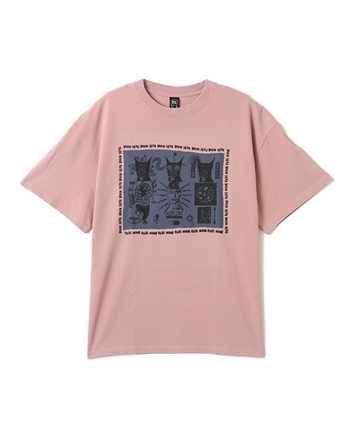 BRAIN DEAD MIND GAMES T-SHIRT MAUVE