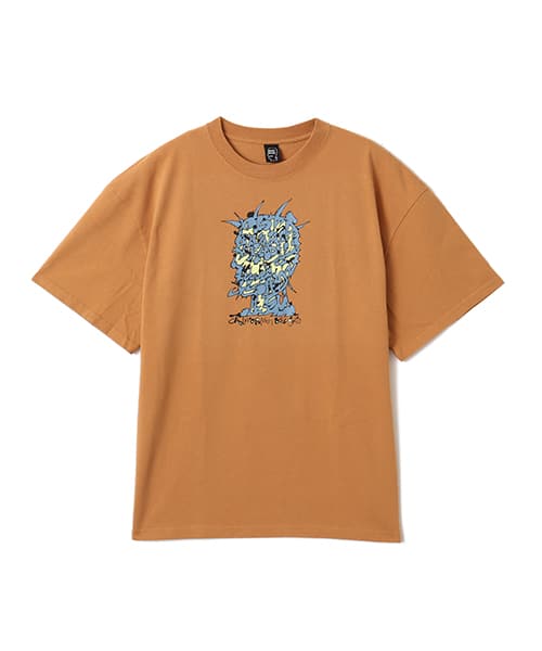BRAIN DEAD SCRAMBLED HEAD T-SHIRT CUMIN