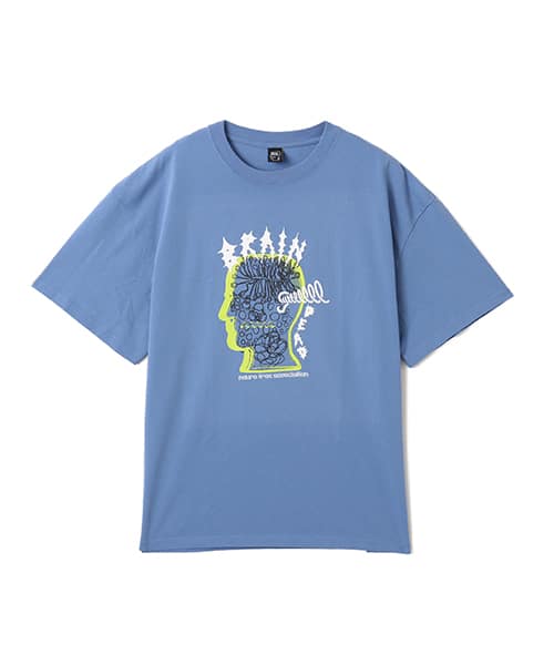 BRAIN DEAD RINGING EAR T-SHIRT BLUE