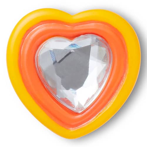 crocs Yellow Orange Heart Gem MULTI 23SS-I