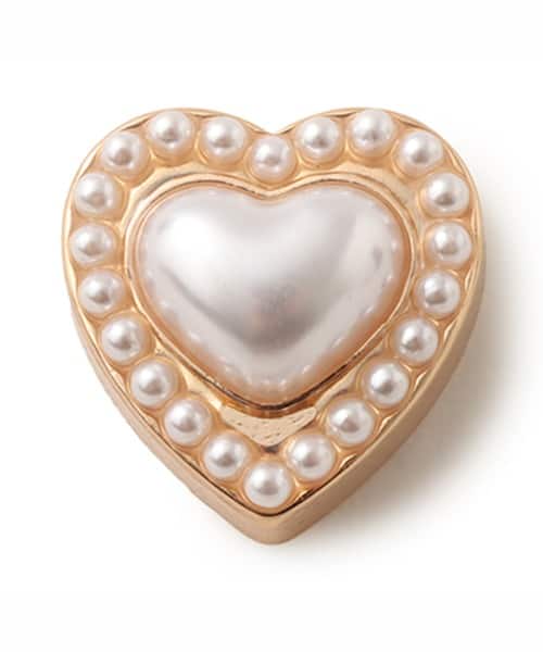 crocs Gold Pearl Heart