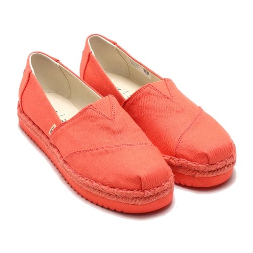TOMS ALPARGATA ON ROPE Persimmon Canvas 20SP-I