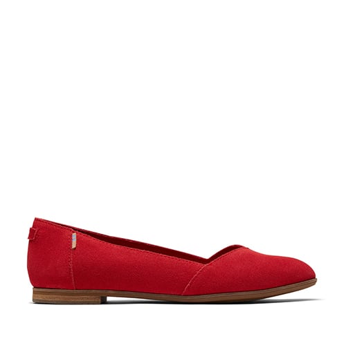 TOMS JULIE Poinsettia Suede 21FA-I