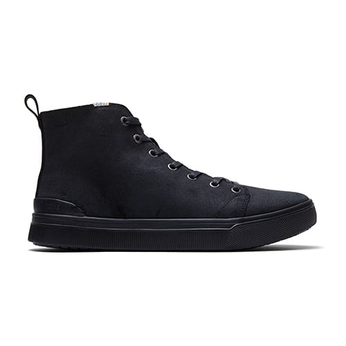 TOMS TRVL LITE HIGH Black Distressed Leather 21FA-I