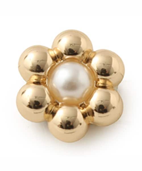 crocs Gold and Pearl Tiny Flower