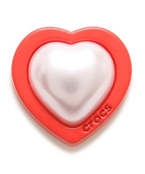 crocs Red and Pearl Heart MULTI