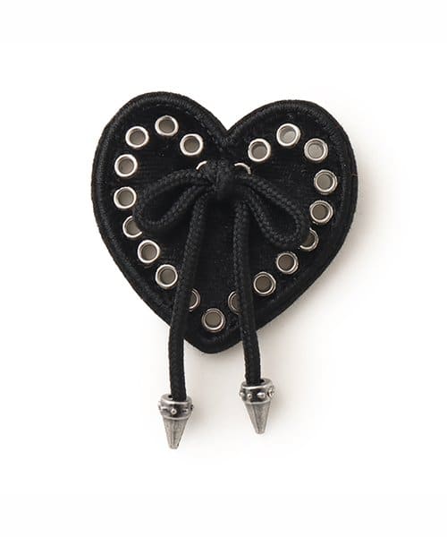 crocs Black Heart with Bow - マルチ