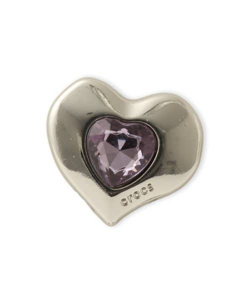 crocs SilverandPurple SMT Gem Heart