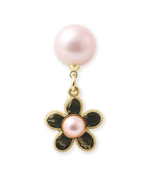 crocs Pink Pearl and Gold Flower