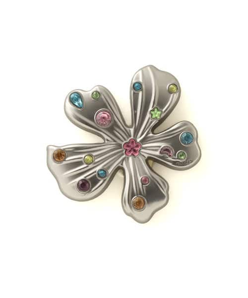 crocs Silver Meta Gem Flower