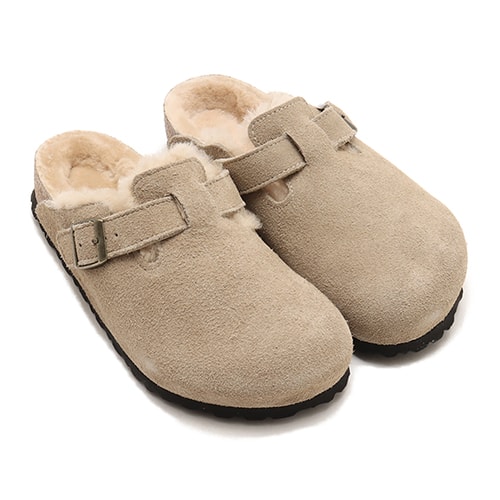 BIRKENSTOCK BOSTON SHEARLING LEVE TAUPE LAF TAUPE 