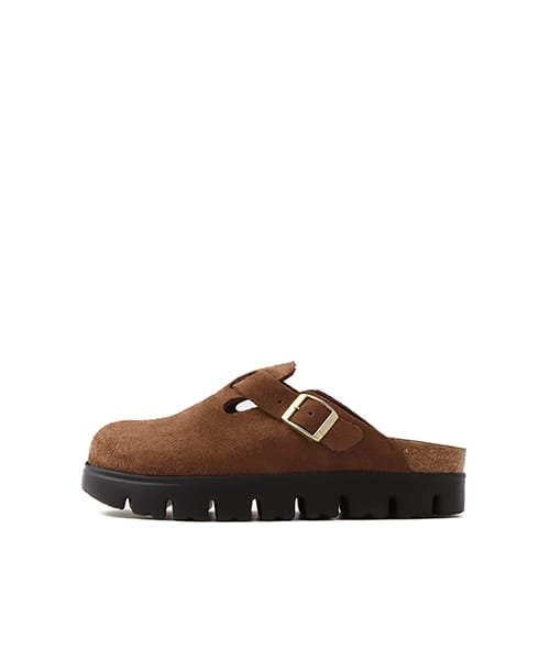 BIRKENSTOCK BOSTON CHUNKY LEVE DARK TEA/BLACK