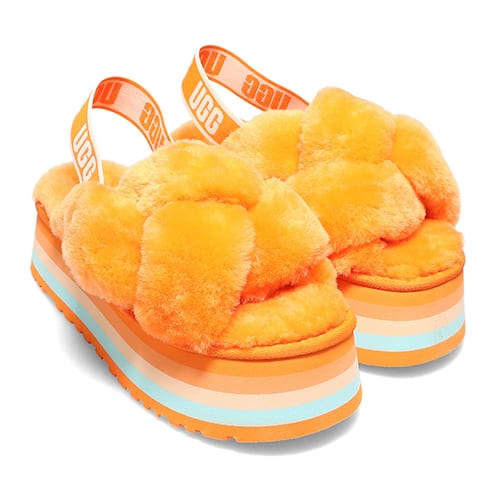 UGG W DISCO KNOT SLIDE MANDARIN 22SS-I アグ ディスコ